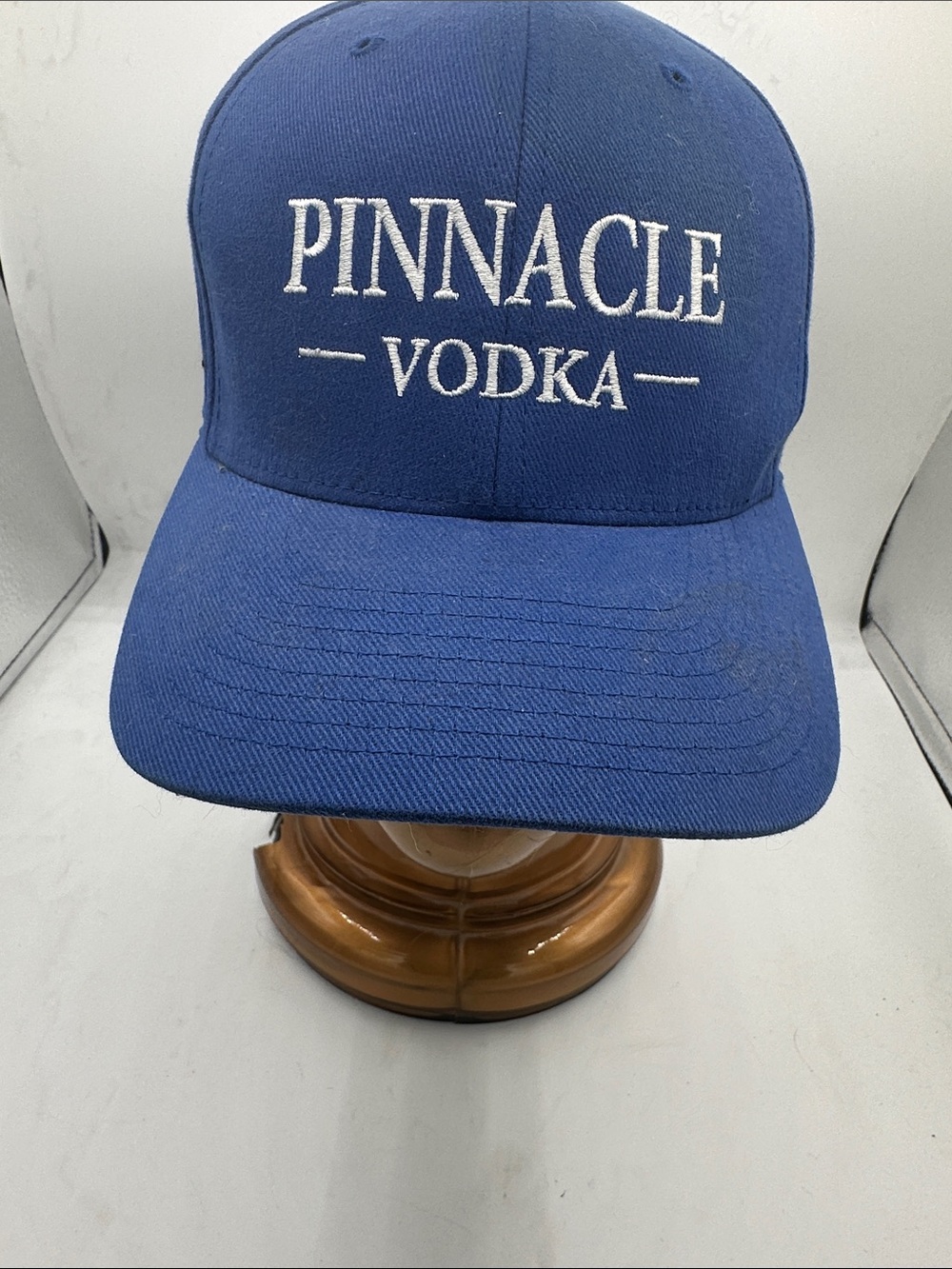 PINNACLE  VODKA  Embroidered Blue. White Baseball Cap Large /XLarge size